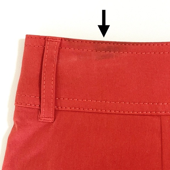 NWT Rebecca Taylor High Waist Pleat Front Trouser Short Pomodoro Red Orange 2 - Picture 12 of 16